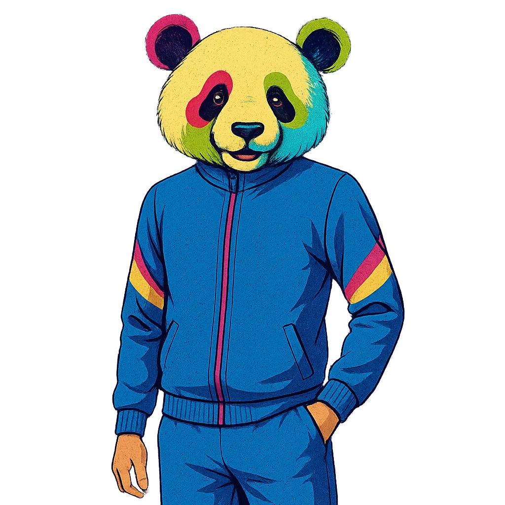 Panda sportivo, mascotte Ruggerix